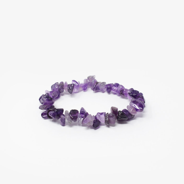 Amethyst Chip Bracelet Small