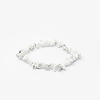 Howlite Chip Bracelet Small