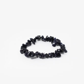 Blue Goldstone Chip Bracelet Small