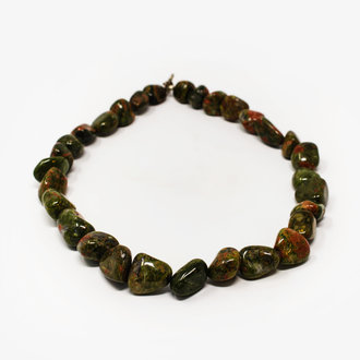 Unakite Tumbled Necklace