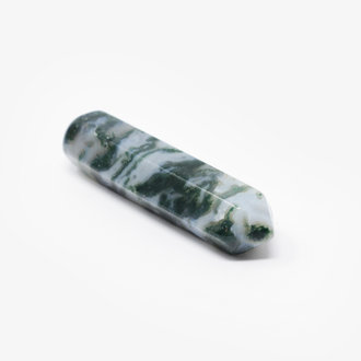Moss Agate Wand - Small
