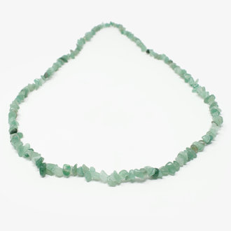 Aventurine Gem Chip Necklace - 36"