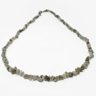 Labradorite Gem Chip Necklace - 36"