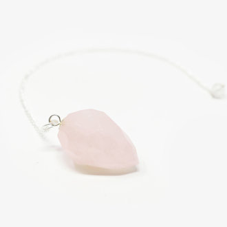 Rose Quartz Teardrop Pendulum