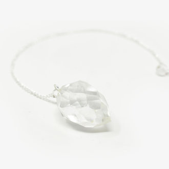 Clear Quartz Teardrop Pendulum