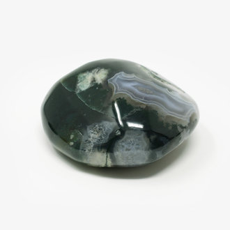 Moss Agate Therapy Stone