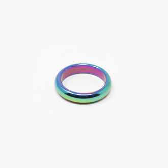 Rainbow Hematite Ring