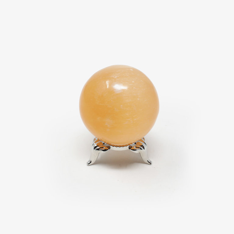 Orange Selenite Sphere - Small
