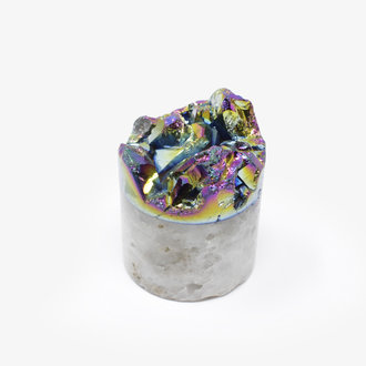 Titanium Rainbow Quartz Cylinder