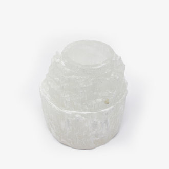 Selenite Candle Holder