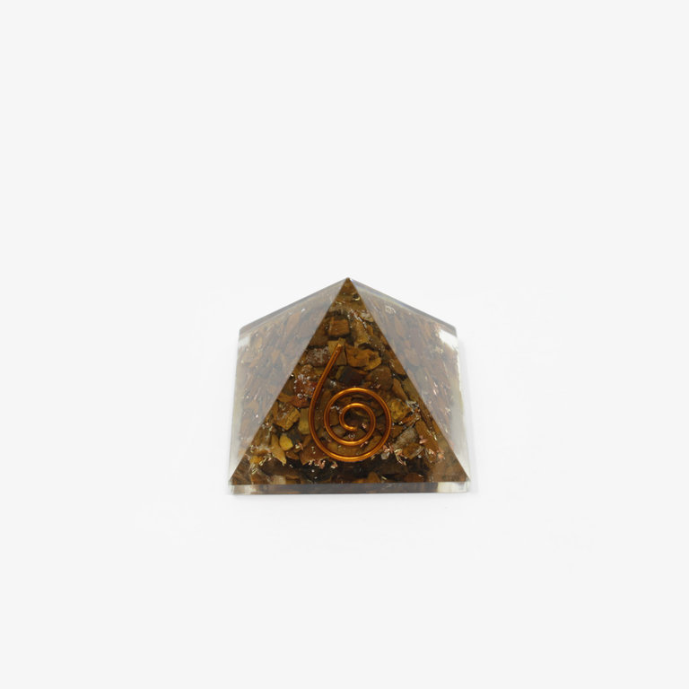 Tiger Eye Orgone Pyramid - Small