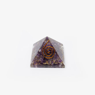 Amethyst Orgone Pyramid - Small