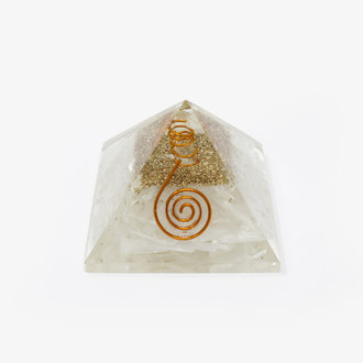 Selenite Orgone Pyramid - Medium