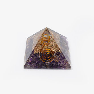 Amethyst Orgone Pyramid - Medium