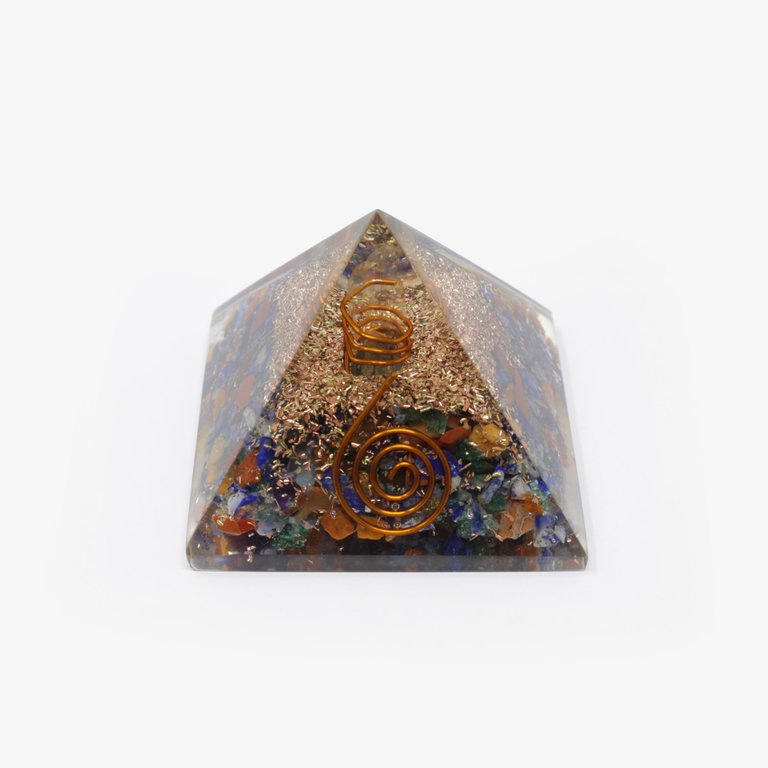 7 Chakra Orgone Pyramid - Medium