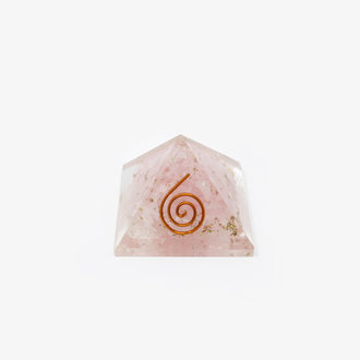 Rose Quartz Orgone Pyramid - Small