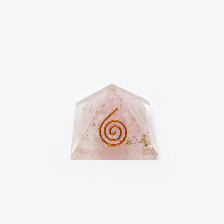 Rose Quartz Orgone Pyramid - Small