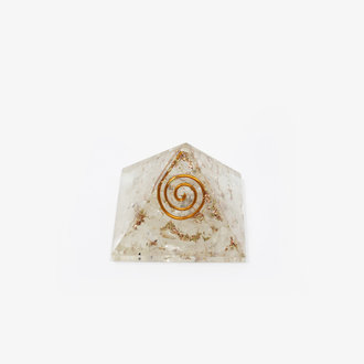 Clear Quartz Orgone Pyramid - Small