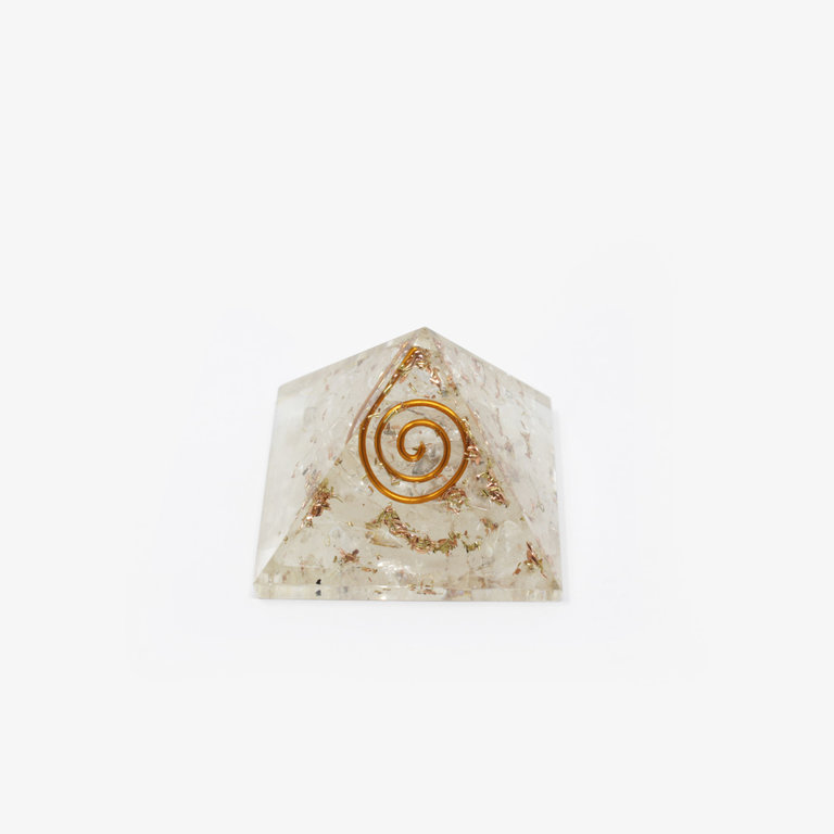 Clear Quartz Orgone Pyramid - Small