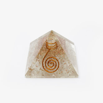 Clear Quartz Orgone Pyramid - Medium