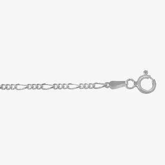 Silver Chain - Thin Figaro Links