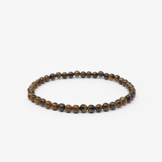 Tigers Eye Bead Bracelet - 4MM