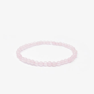 Rose Quartz Bead Bracelet - 4MM