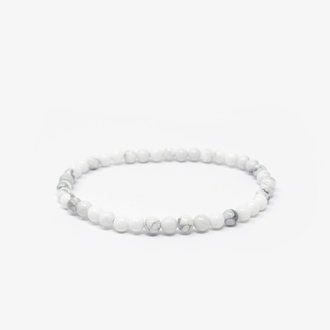Howlite Bead Bracelet - 4MM