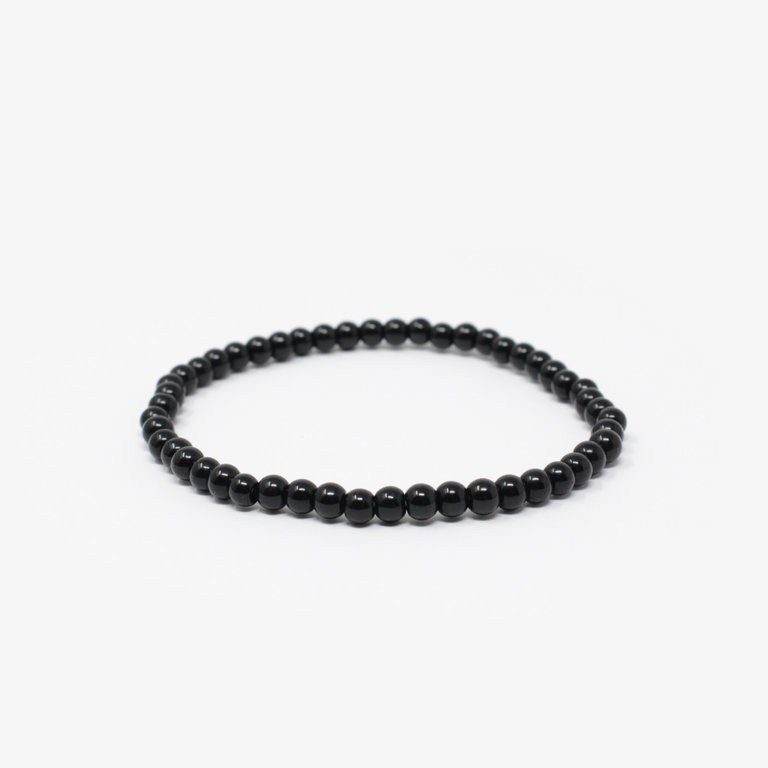 Obsidian Bead Bracelet - 4MM