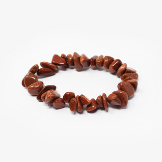 Goldstone Chip Bracelet Large