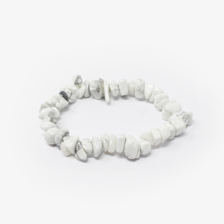 Howlite Chip Bracelet Large