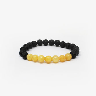 Calcite Power Bracelet - Lava Rock