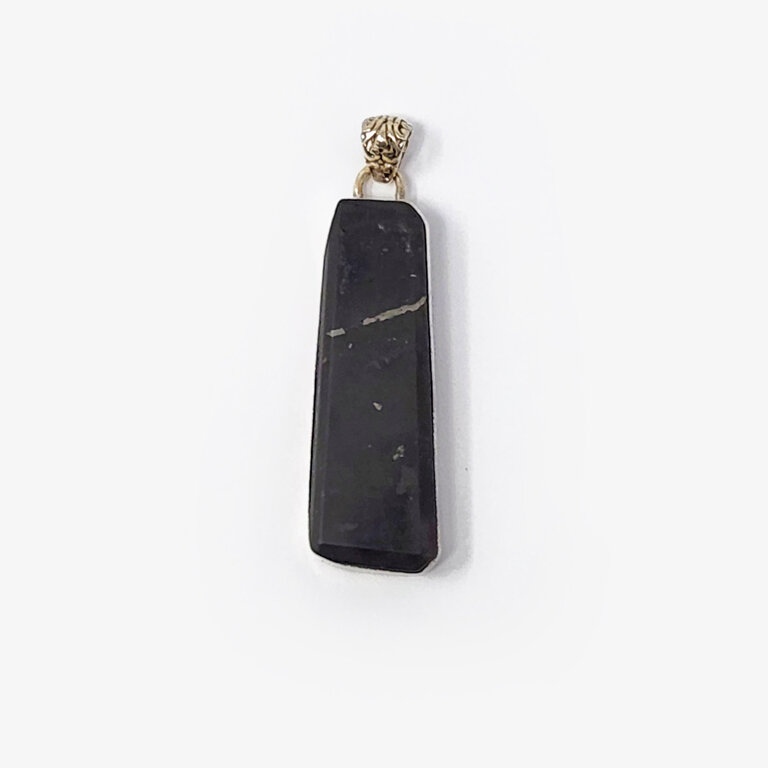 Shungite Sterling Silver Pendant