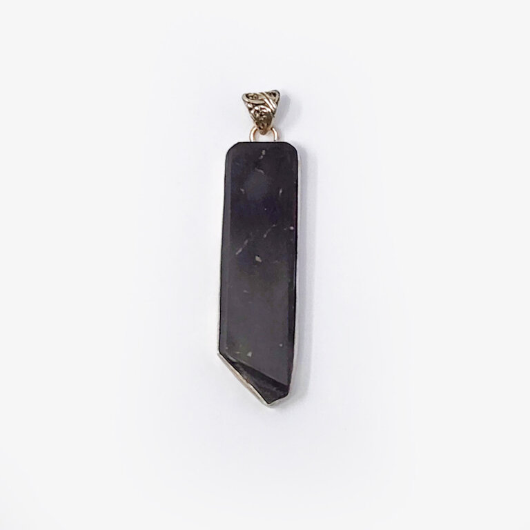 Shungite Sterling Silver Pendant