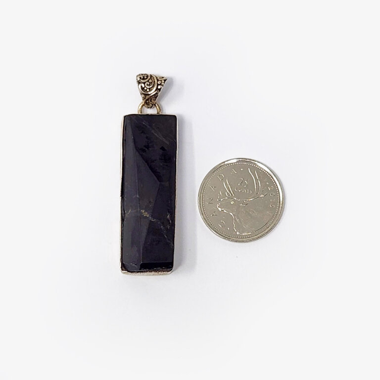 Shungite Sterling Silver Pendant