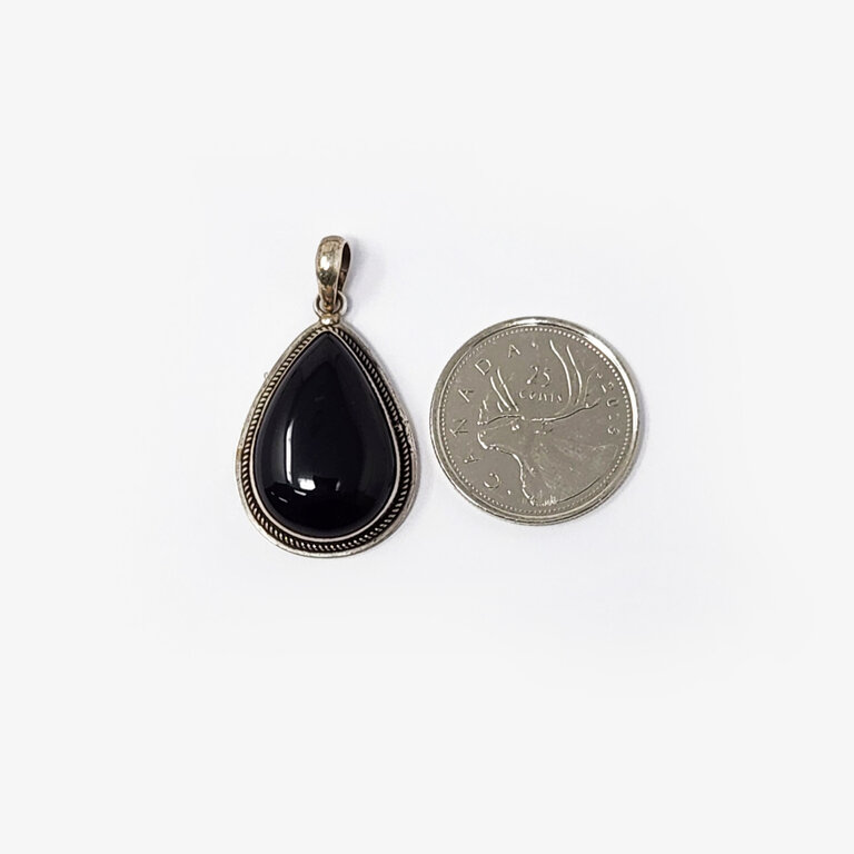 Onyx Sterling Silver Pendant