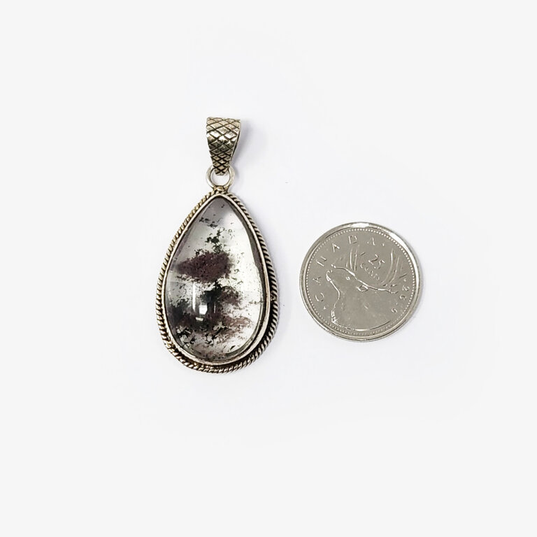 Galaxy Quartz Sterling Silver Pendant