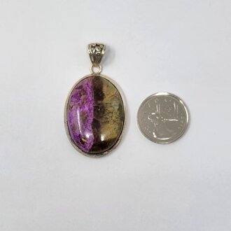 Sugilite Sterling Silver Pendant
