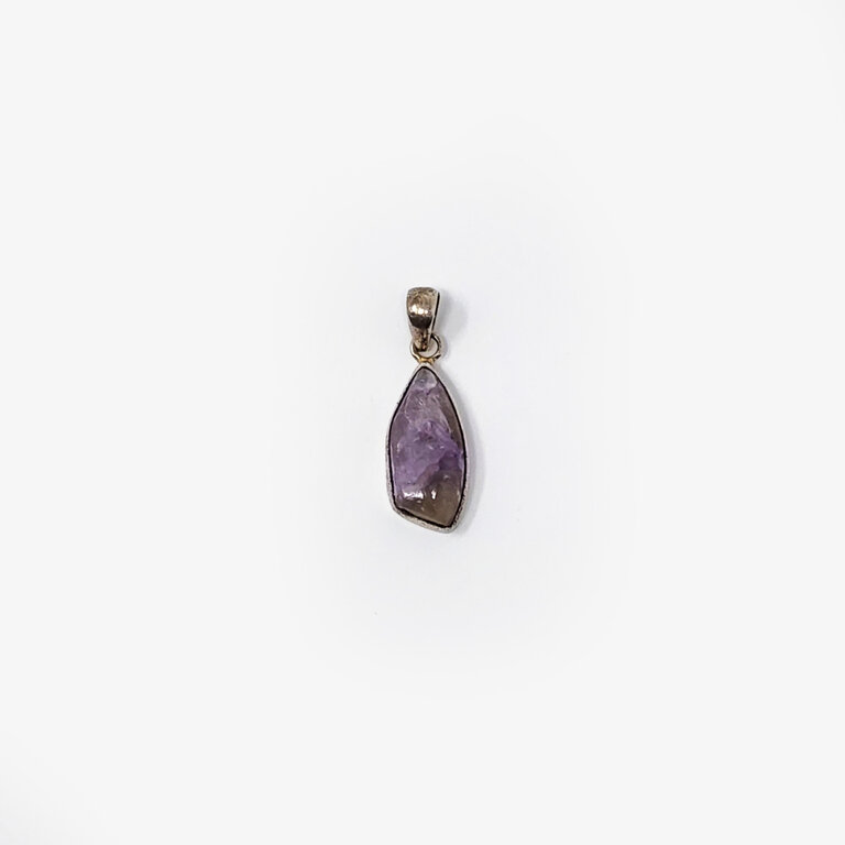 Charoite Sterling Silver Pendant