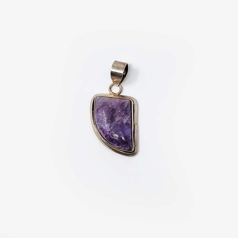 Charoite Sterling Silver Pendant