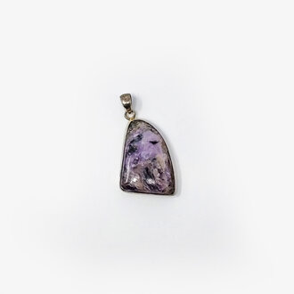 Charoite Sterling Silver Pendant