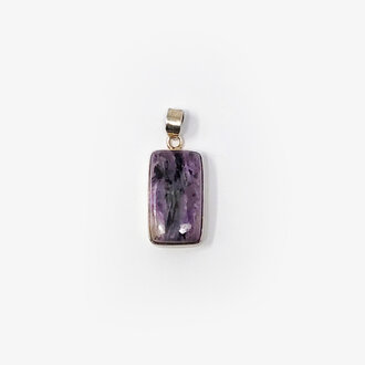 Charoite Sterling Silver Pendant