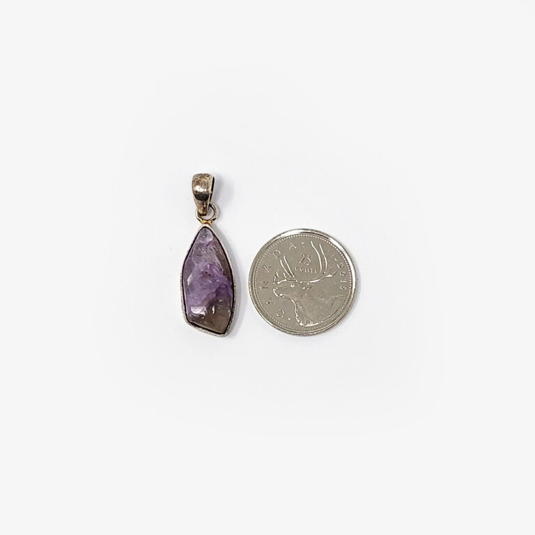 Charoite Sterling Silver Pendant