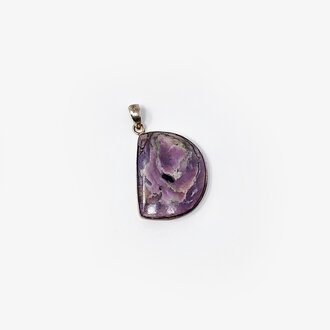 Charoite Sterling Silver Pendant
