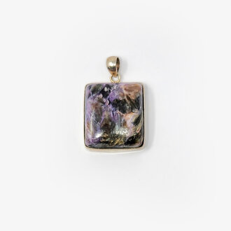 Charoite Sterling Silver Pendant