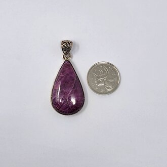 Ruby Sterling Silver Pendant