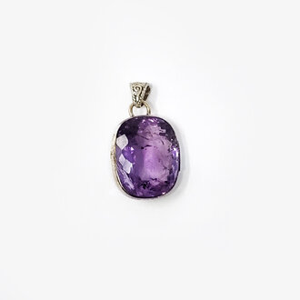 Amethyst Sterling Silver Pendant