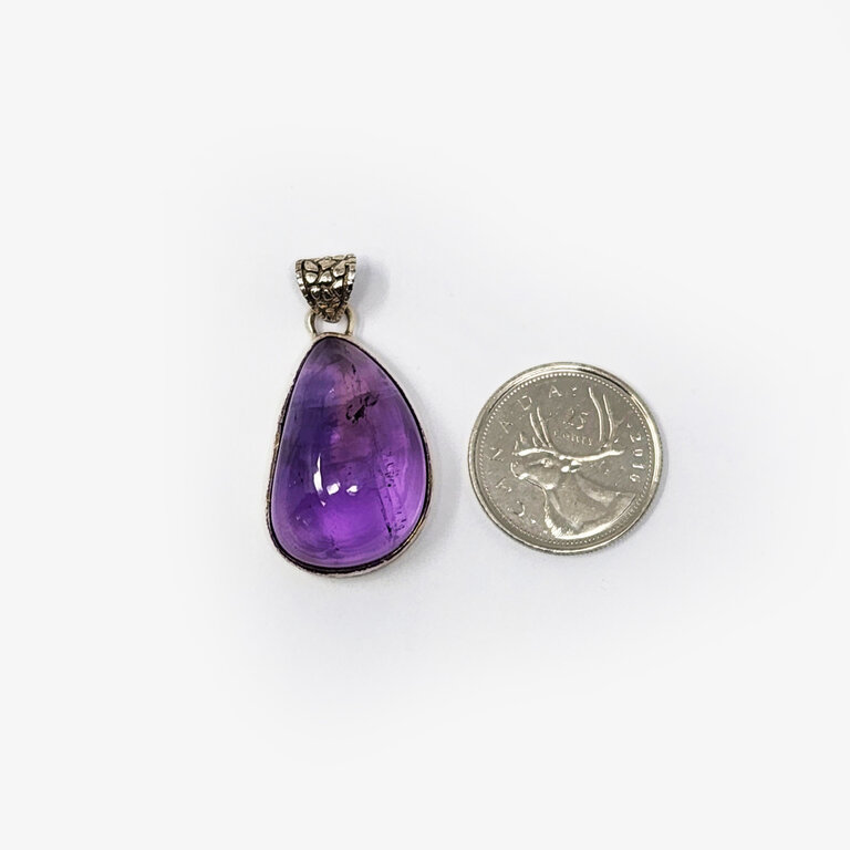 Amethyst Sterling Silver Pendant