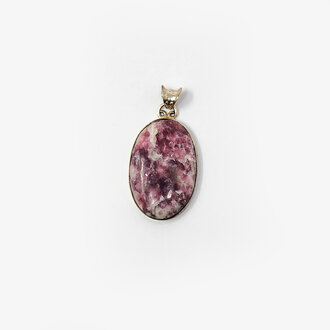 Lepidolite Sterling Silver Pendant