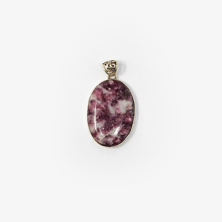 Lepidolite Sterling Silver Pendant